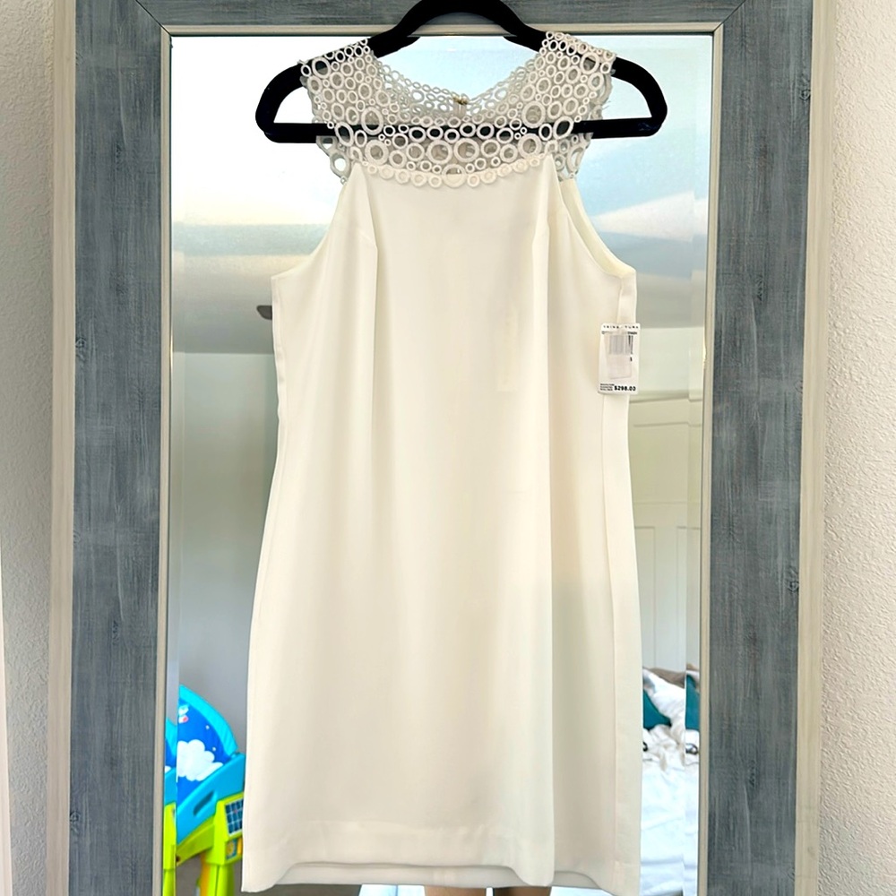 NWT Trina Turk White Shift Dress